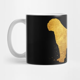 Dogue de bordeaux dog golden art Mug